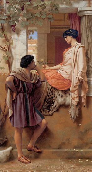 John William Godward The Old Old Story China oil painting art